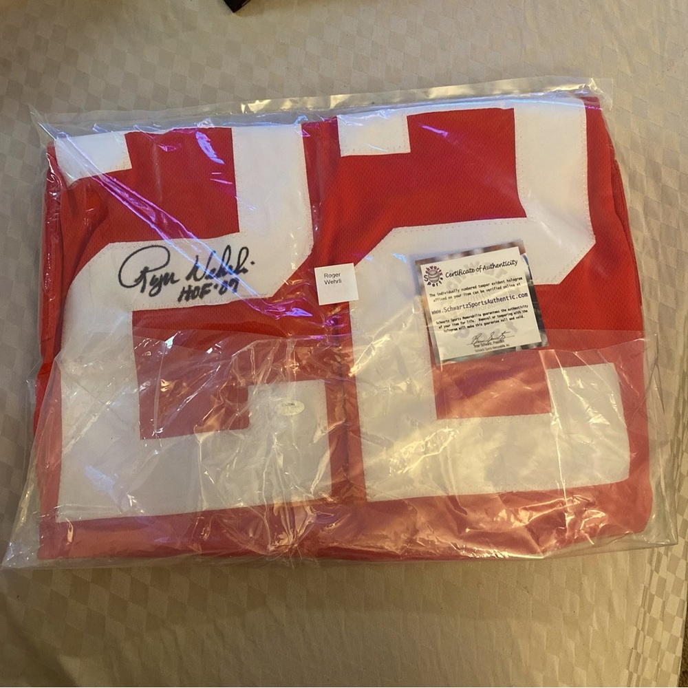 SIGNED JERSEY Roger Wehrli #22 Hall Of Fame
